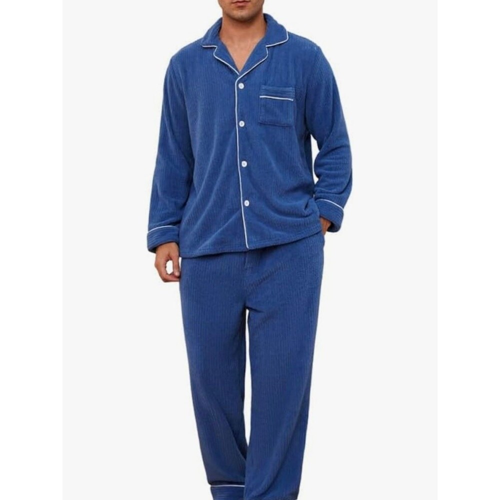 Vulcanodon Mens Warm Cizy Fleece Pajama Set - NWT